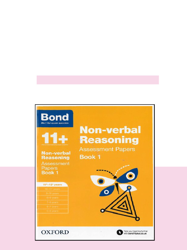 Bond 11 Nonverbal Reasoning Assessment Papers 1112 Years Book 1 1st ...
