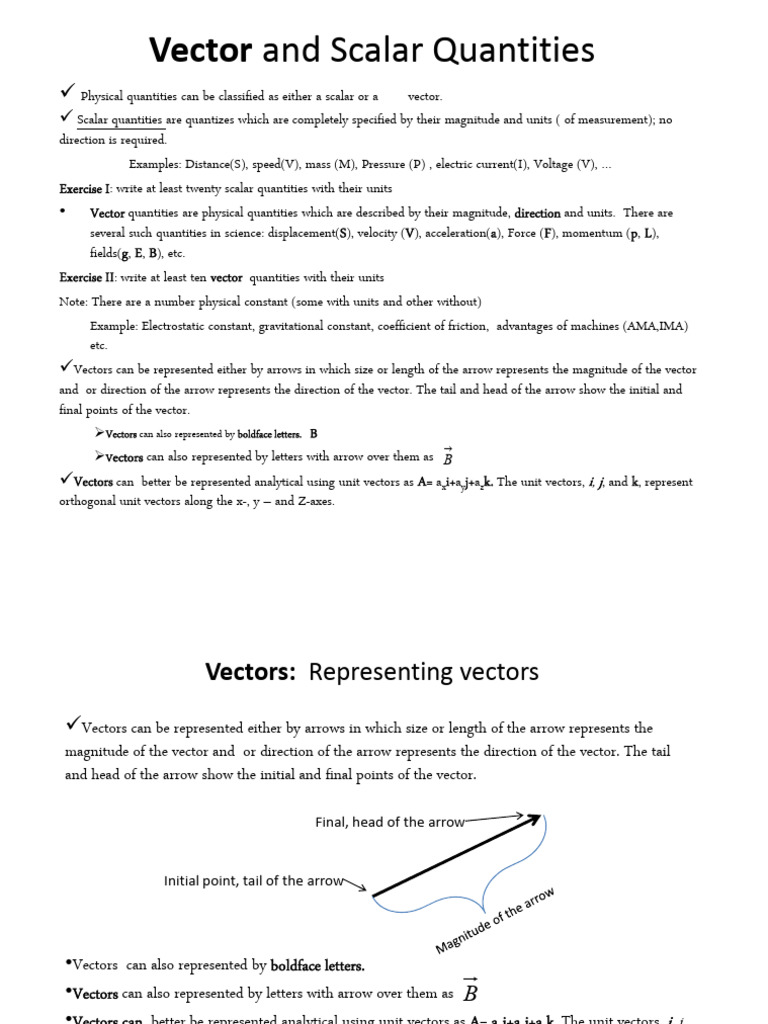 Understanding Vector and Scalar Quantities | PDF | Acceleration | Force