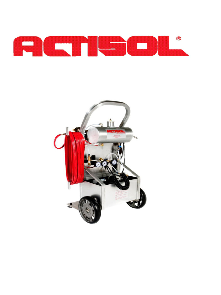 Actisol® Commercial Unit Manual | PDF | Valve | Leak