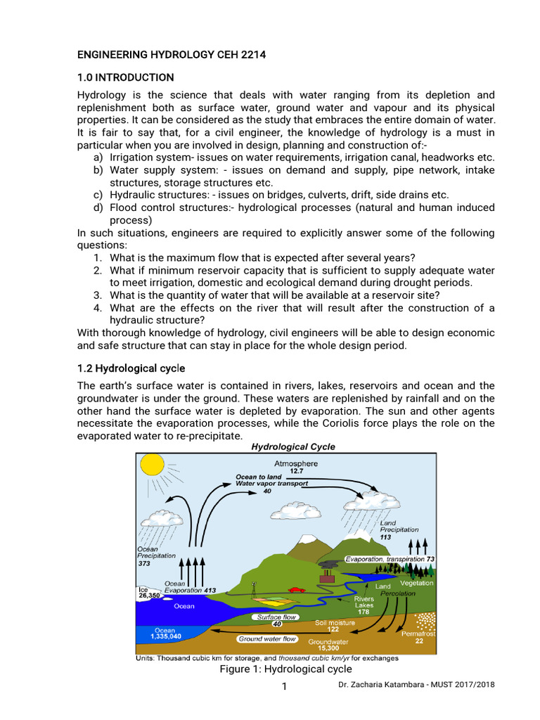 Engineering Hydrology Overview | PDF
