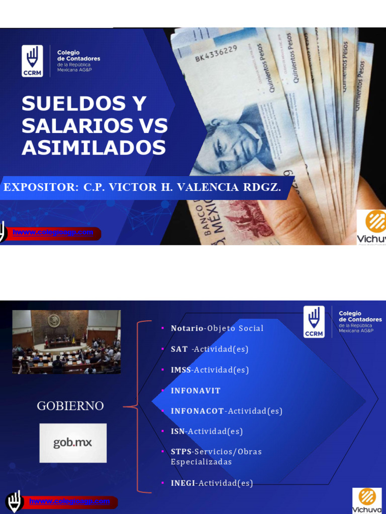 07 Sueldos y Salarios VS Asimilados | PDF | Salario | Derecho laboral
