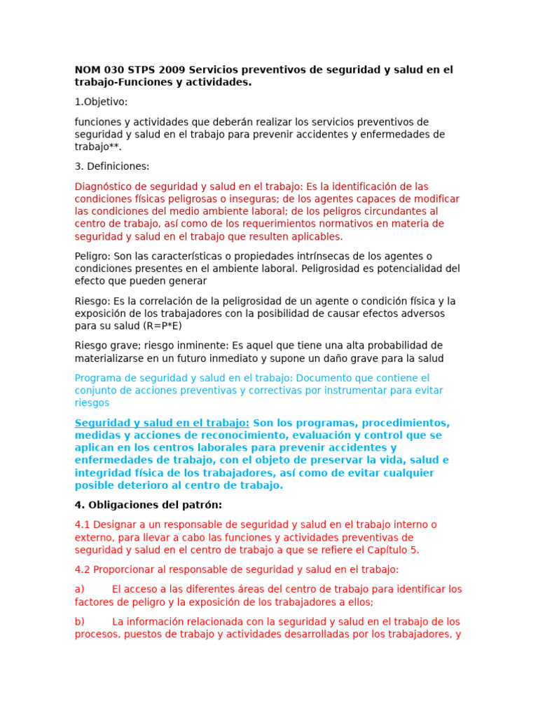 NOM 030 STPS 2009: Seguridad y Salud Laboral | PDF | Hospital | Valores