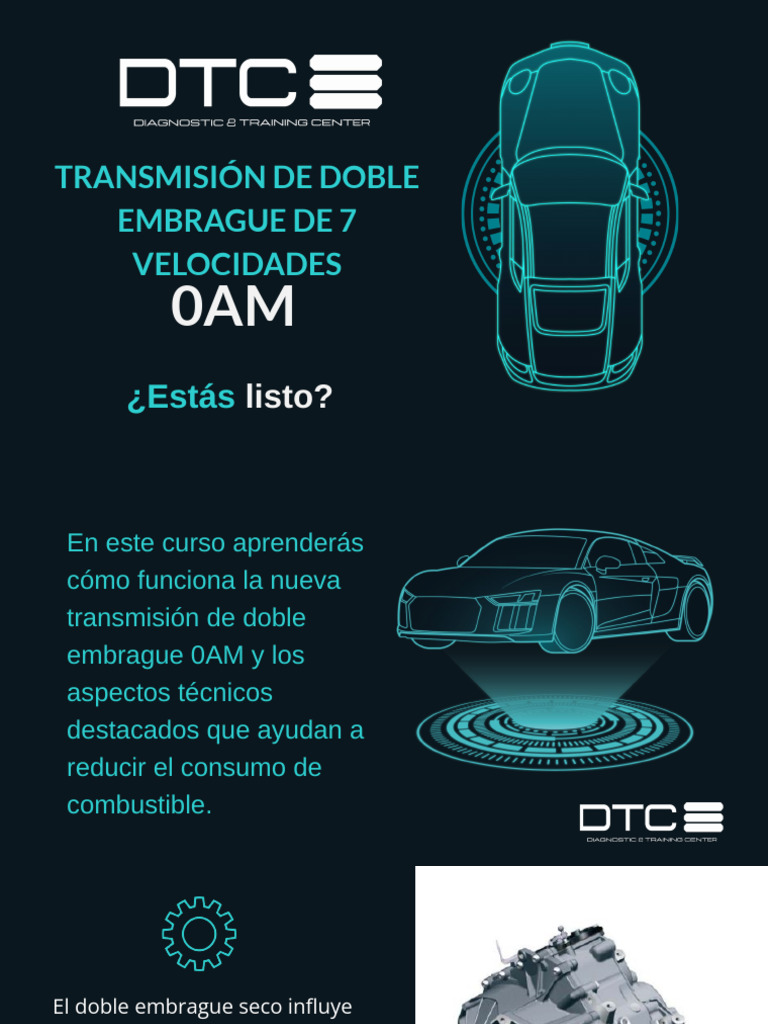 Transmisión Doble Embrague 0AM: Guía Técnica | PDF | Embrague | Solenoide