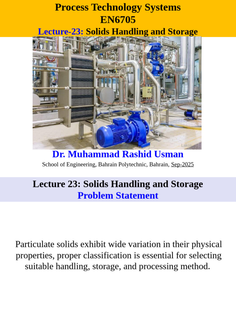 Solids Handling and Storage Techniques | PDF | Belt (Mechanical ...