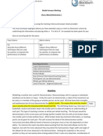 Model Answer Marking Activity Feedback