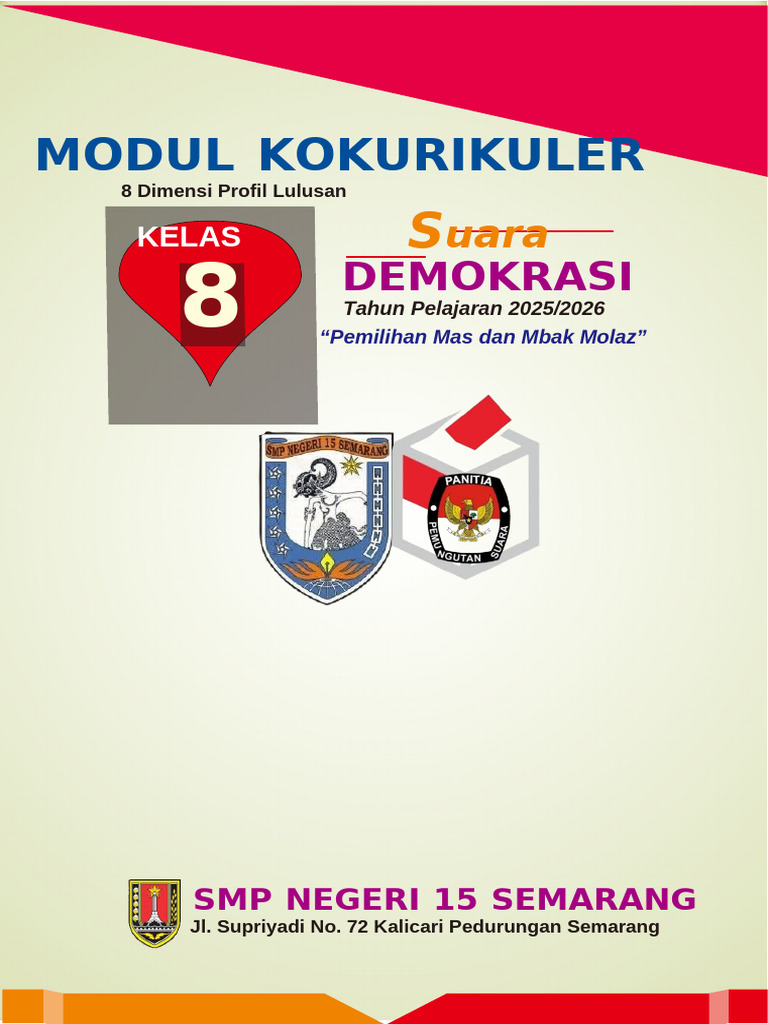 Modul Kokurikuler Suara Demokrasi SMP 15 | PDF