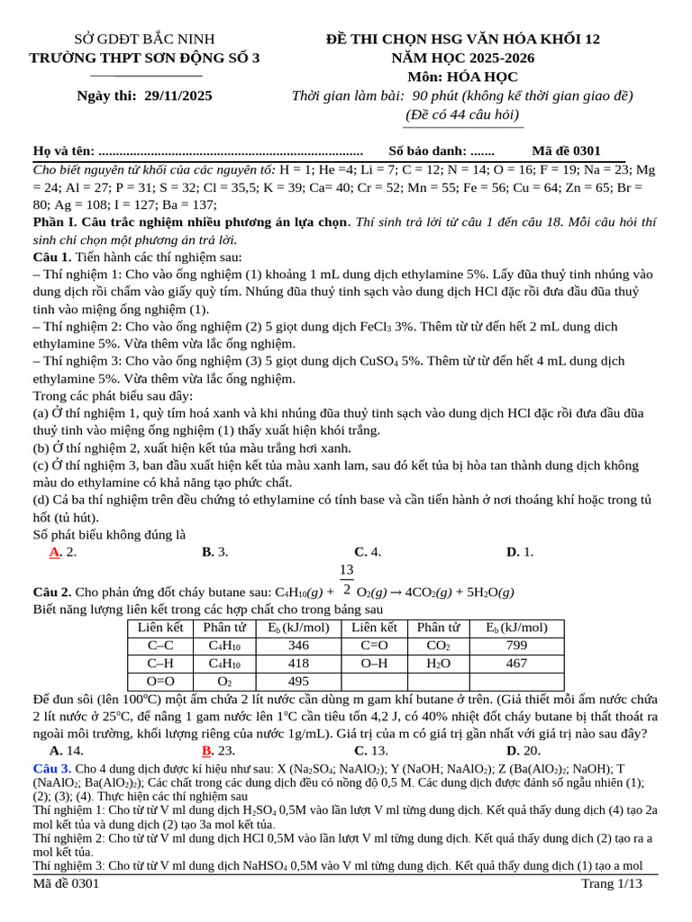 Ma_de_0301 sửa | PDF