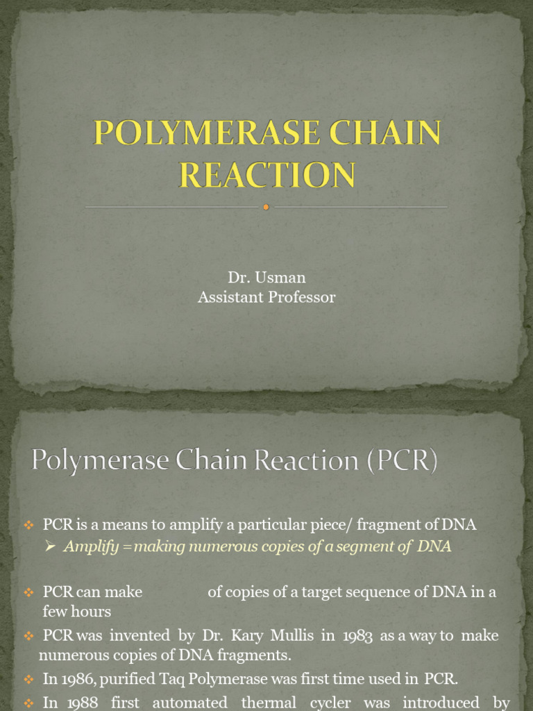 Polymerase Chain Reaction 100915 260106 064405 | PDF | Polymerase Chain ...