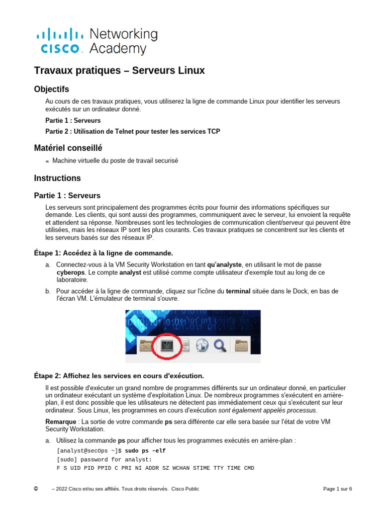 Identifier les serveurs Linux avec Telnet | PDF | Serveur (Informatique ...