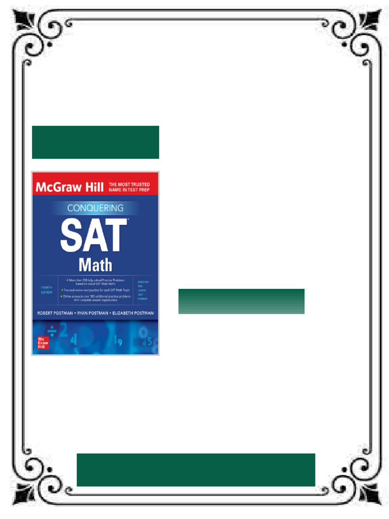 McGraw-Hill Education Conquering SAT Math, Fourth Edition Postman eBook ...