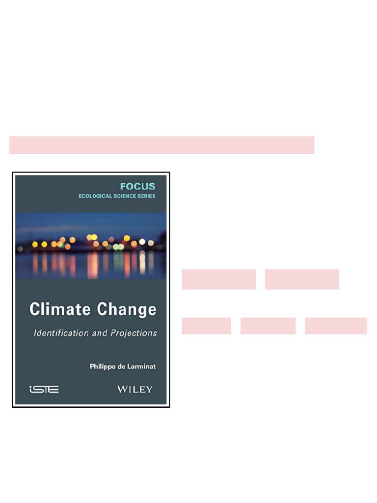 Climate Change Identification and Projections 1st Edition Philippe De ...