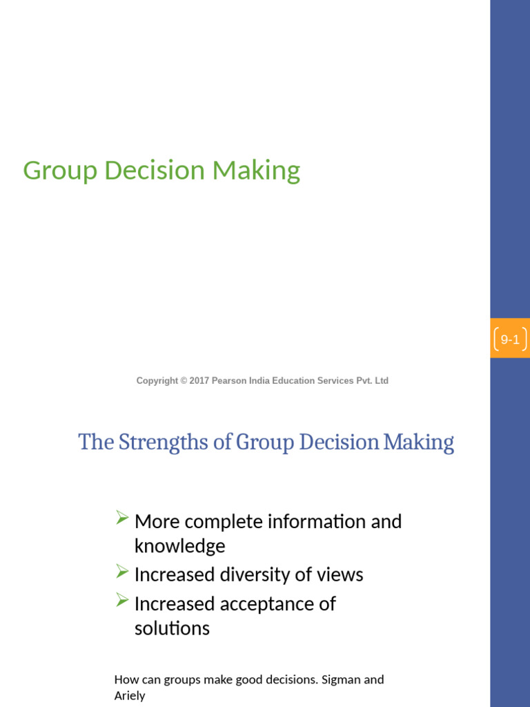Group Decision Making: Strengths & Weaknesses | PDF | Brainstorming ...