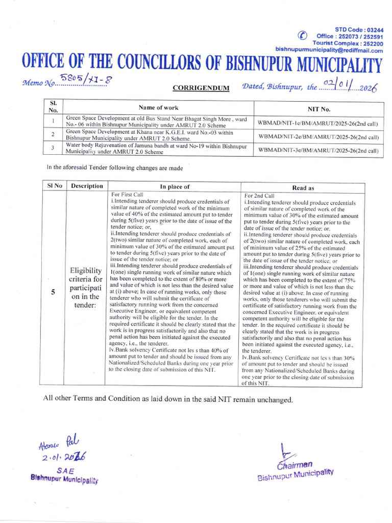 Corrigendum Notice 2ndcall | PDF