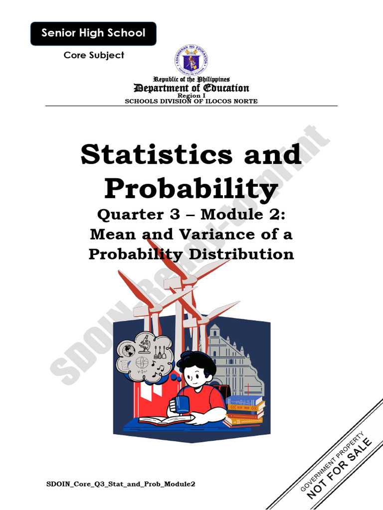 CORE Stat and Prob Q3 Mod2 W2 Mean Variance of Probability Distribution ...