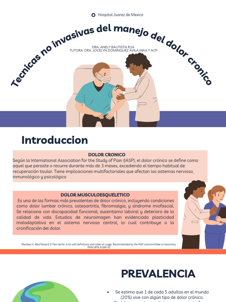Técnicas no invasivas para el dolor crónico | PDF | Dolor | Sicología