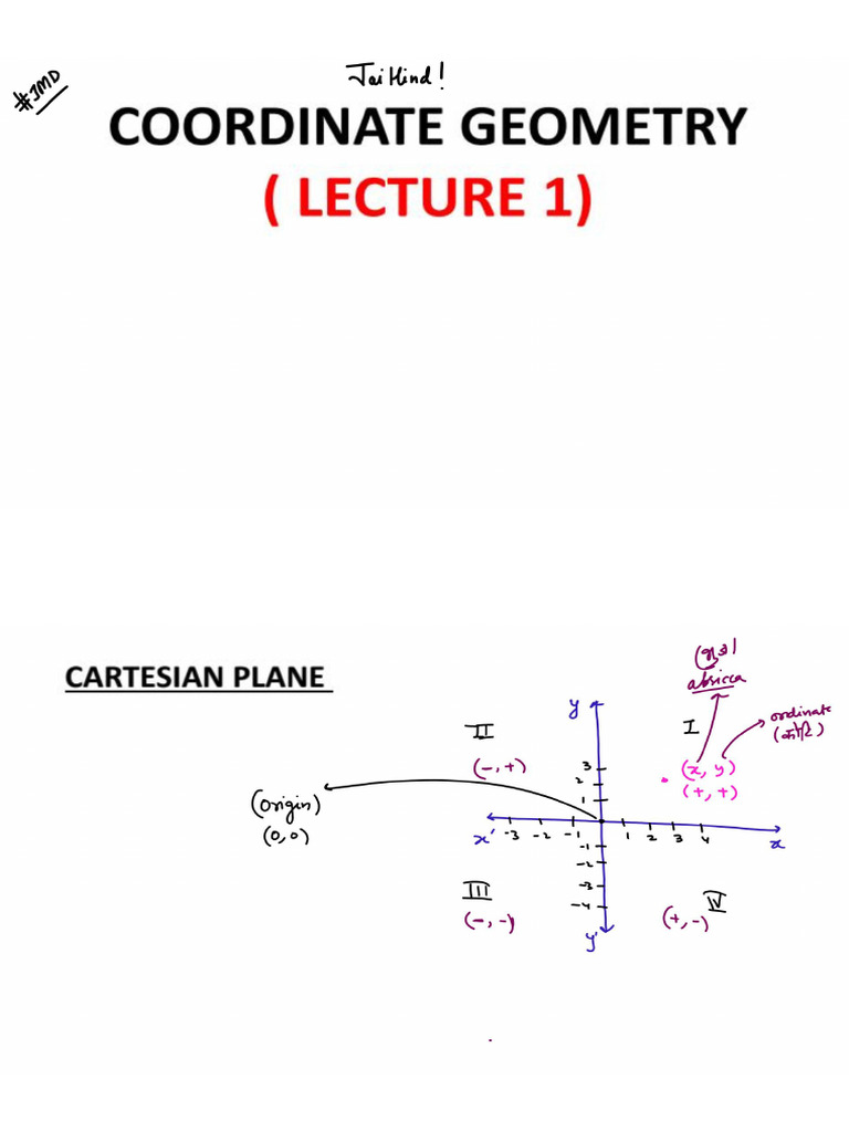 Coordinate Geometry 1 QA | PDF