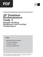 AP Seminar 2025 IWA Scoring Guide | PDF | Citation | Argument