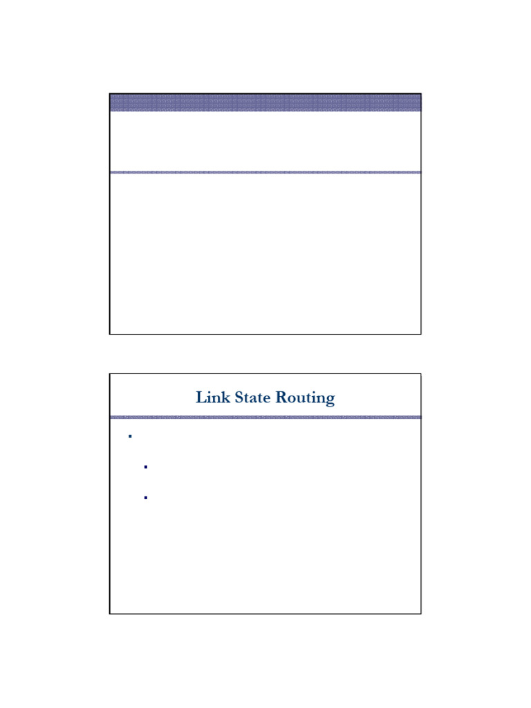 Link State Routing Explained: OSPF & Dijkstra | PDF | Routing ...