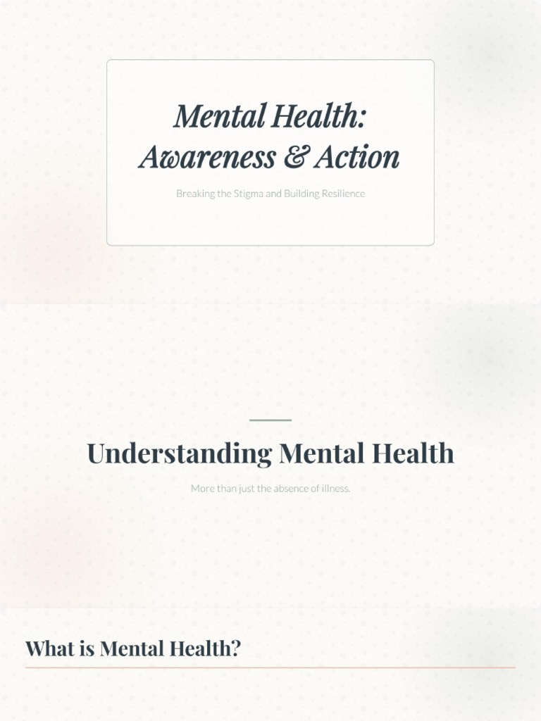 Mental Health Awareness | PDF