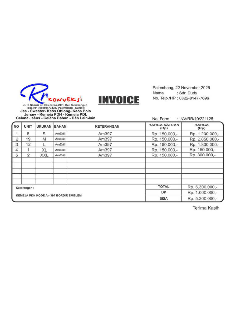 Invoice:RR:19:221125 | PDF