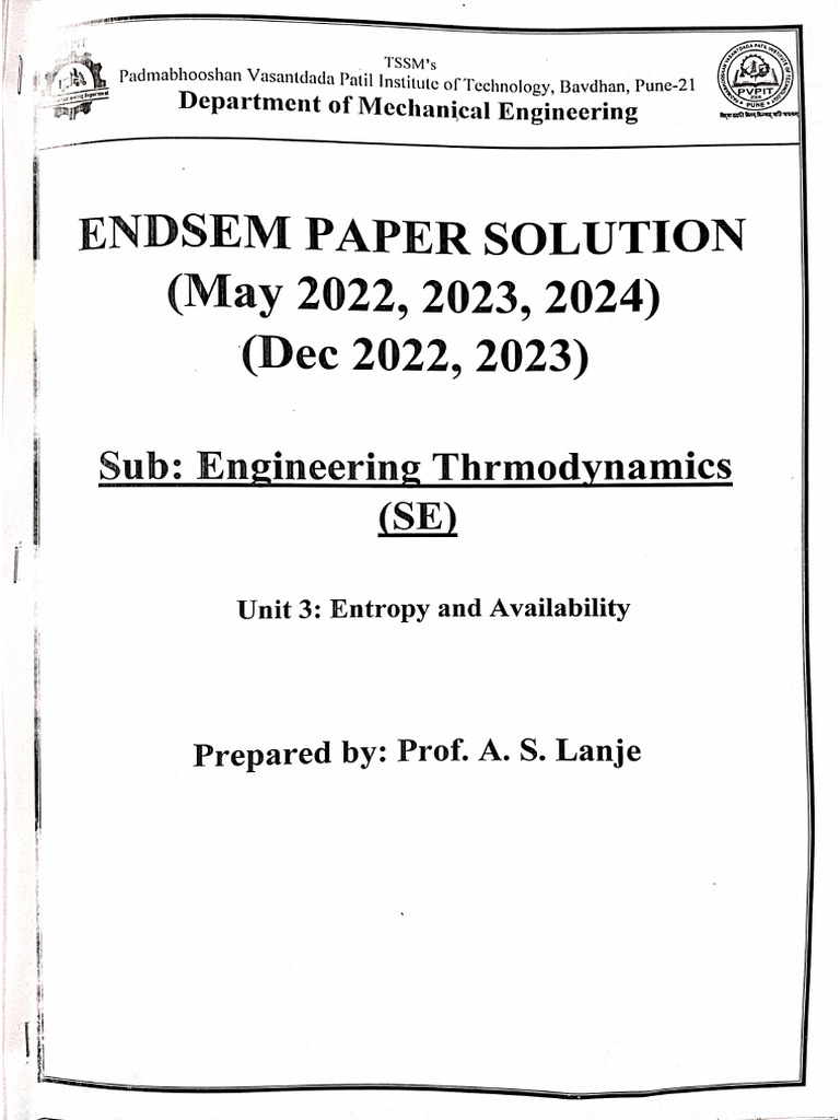 Unit 3 Endsem Solution | PDF