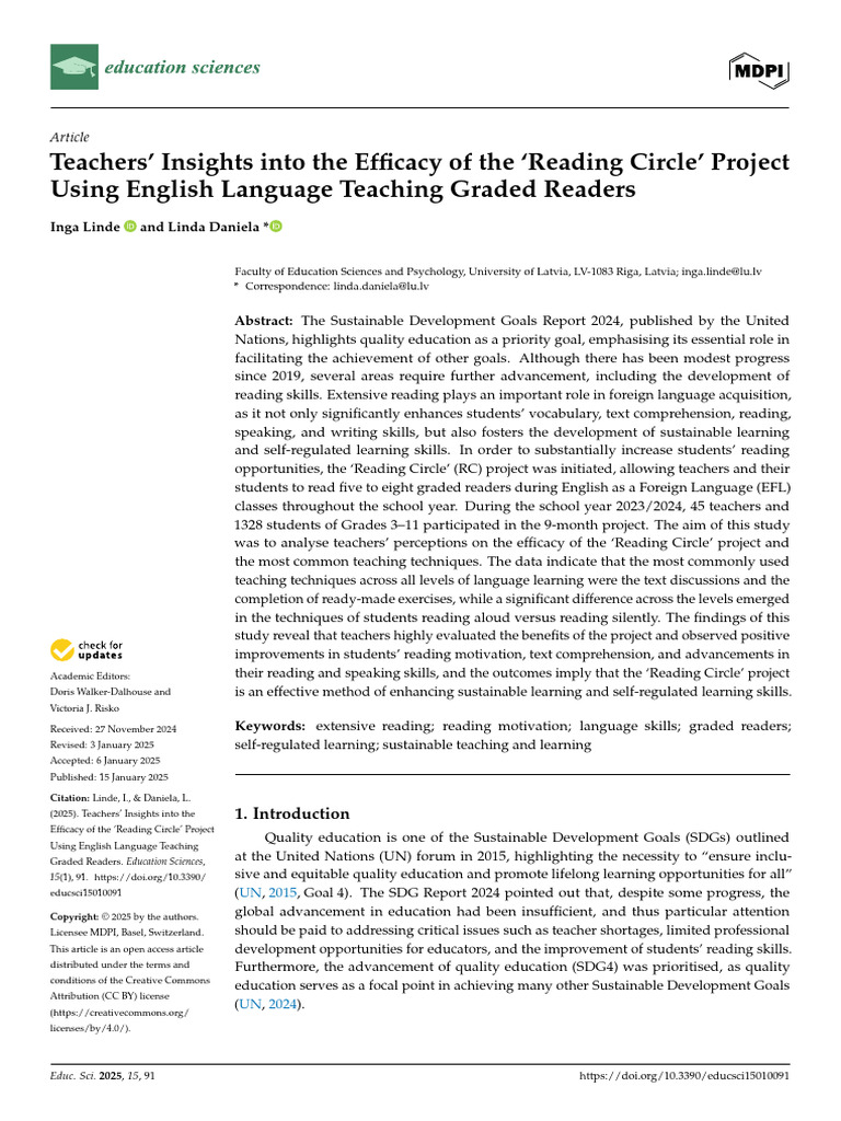 Teachers Evaluate 'Reading Circle' Project | PDF | English As A Second ...
