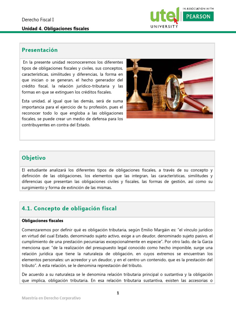 Tipos y Características de Obligaciones Fiscales | PDF | Impuestos | Pagos