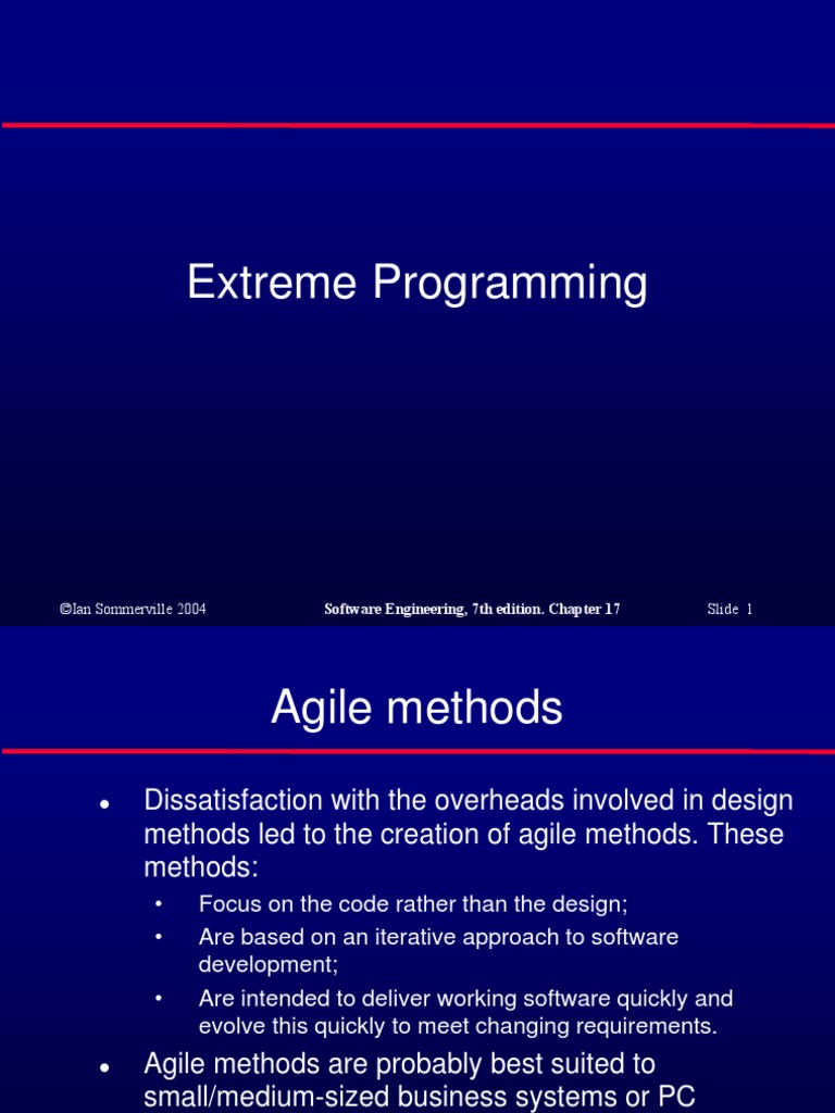 Extreme Programming | Agile Software Development | Production And ...