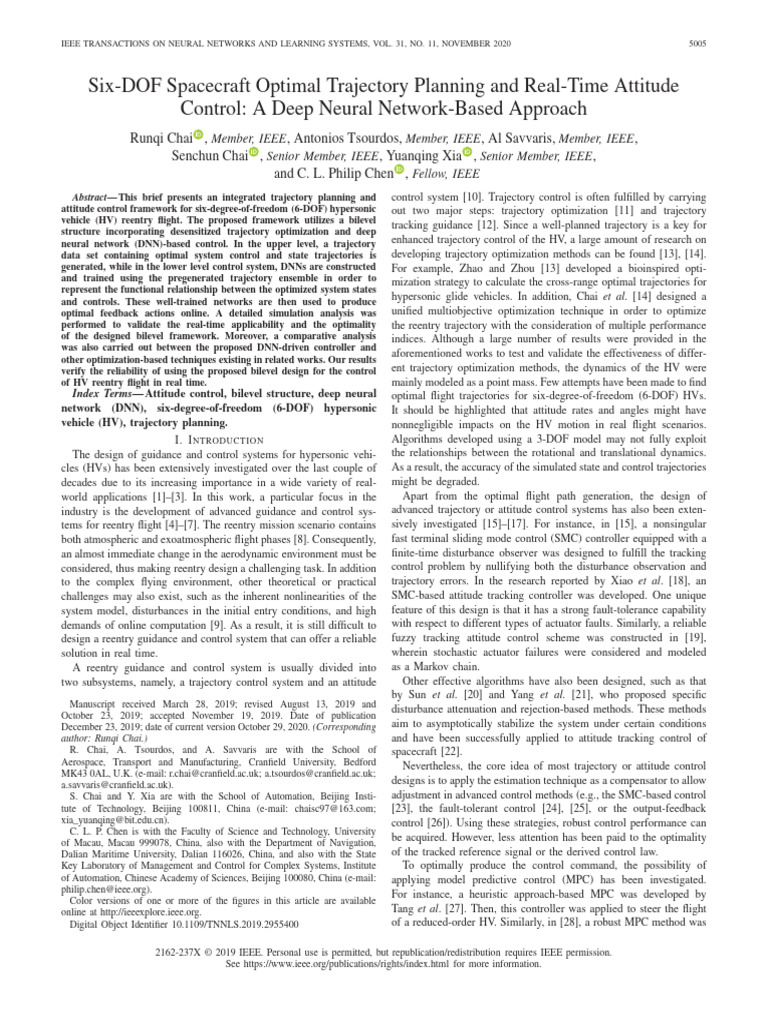 Optimal 6-DOF Trajectory Planning with DNN | PDF | Mathematical ...