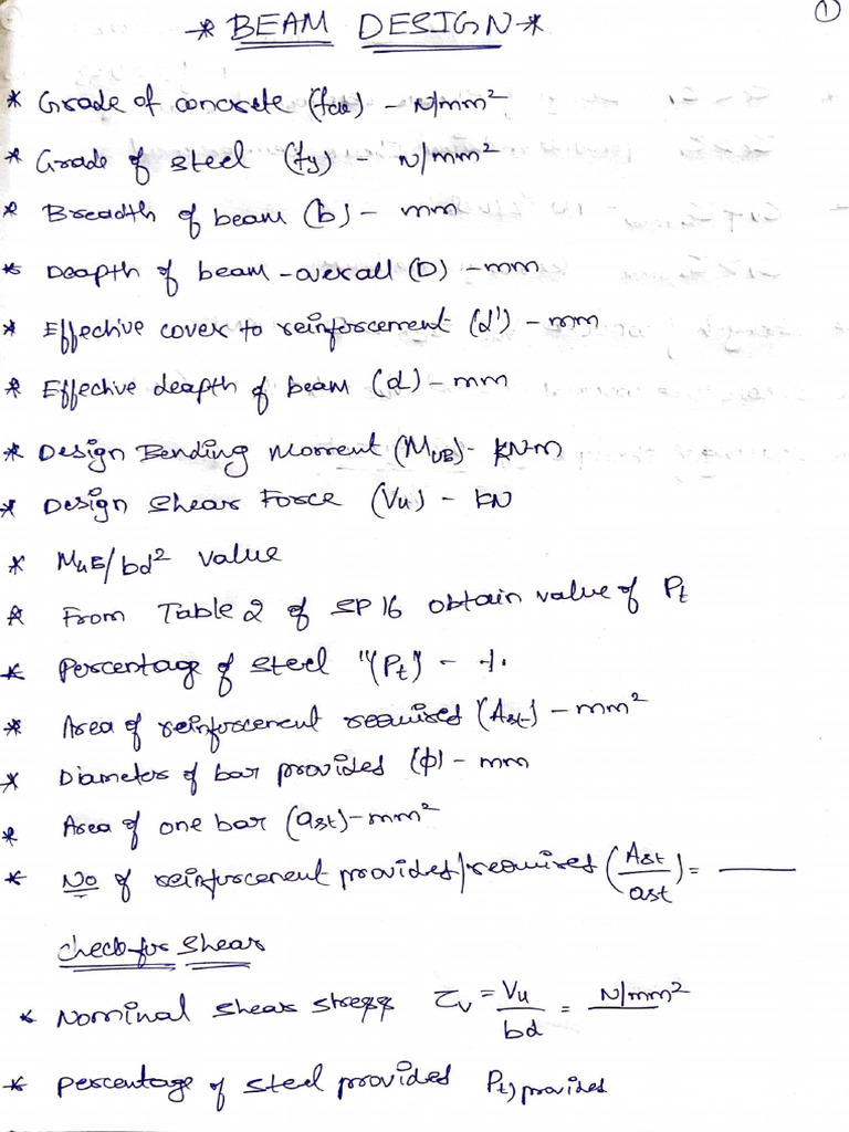 Beam Design | PDF