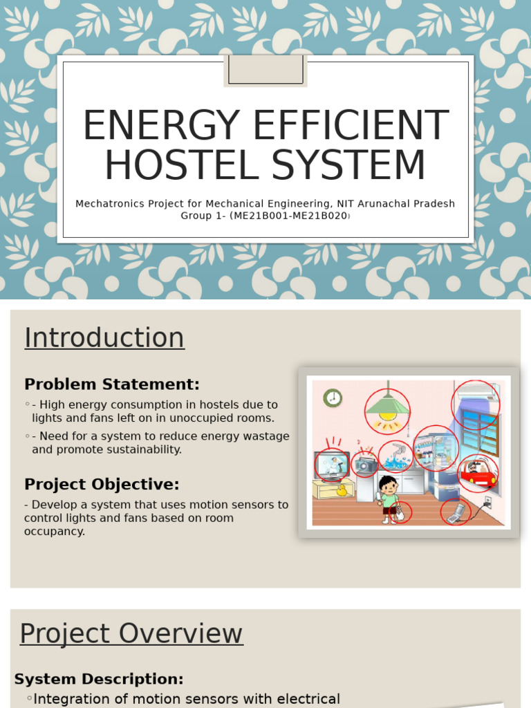 Energy Efficient Hostel System Project | PDF | Electronics | Electrical ...