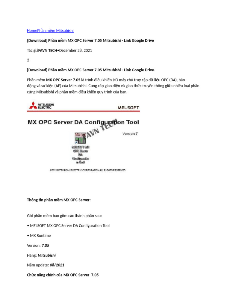 Dowload MX Opc Server 7.05 | PDF