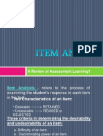 Item Analysis