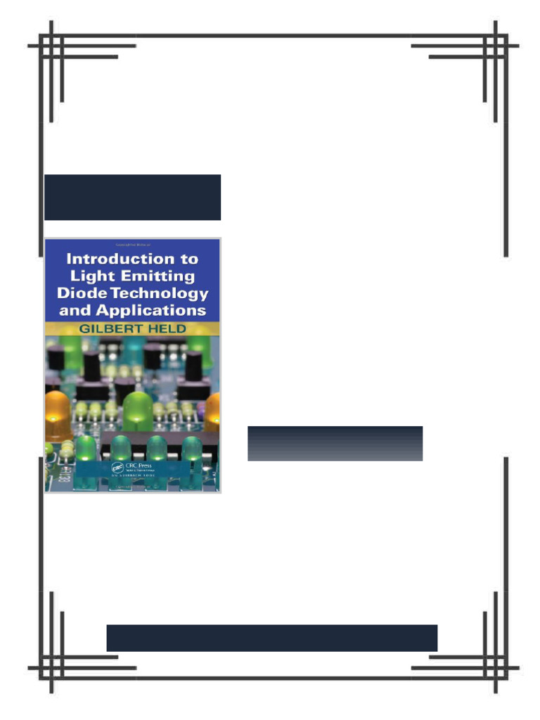 Introduction To Light Emitting Diode Technology and Applications 1st ...