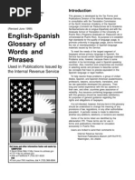 Glosario Inglés-Español