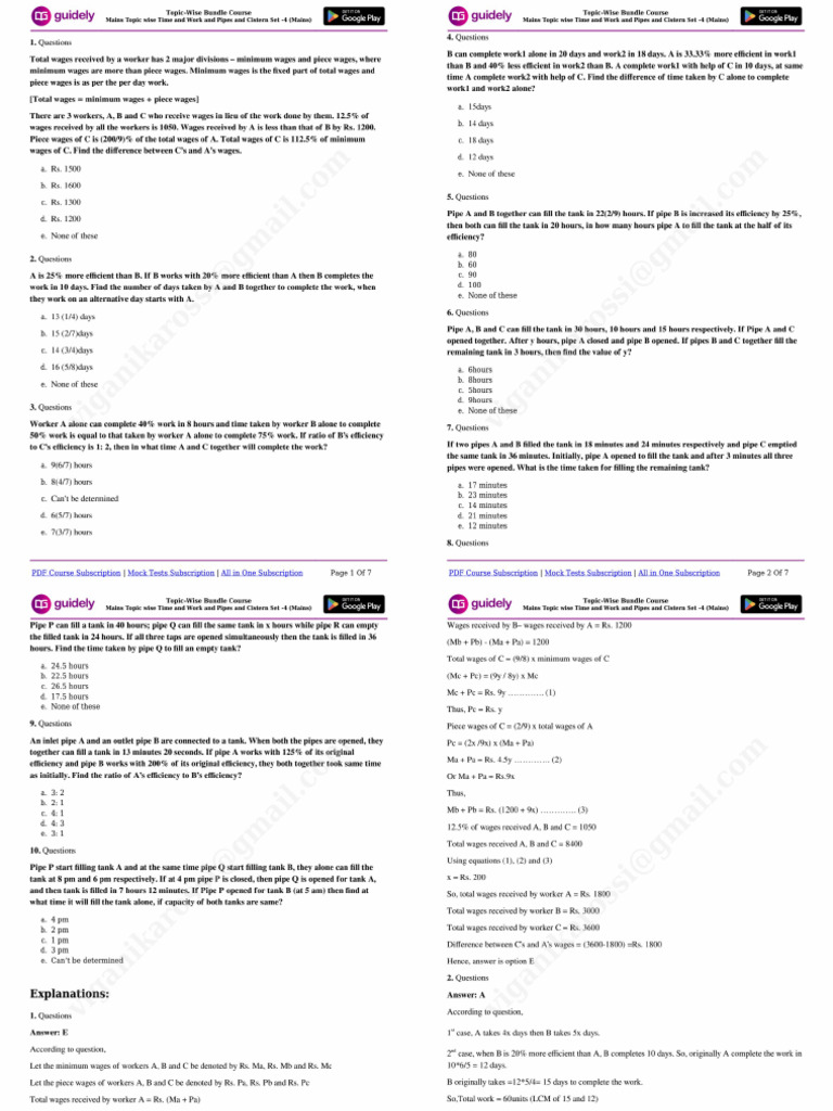 Arithmtic Problems | PDF
