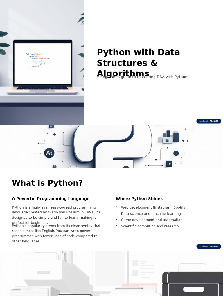 Python With Data Structures and Algorithms | PDF | Python (Programming ...