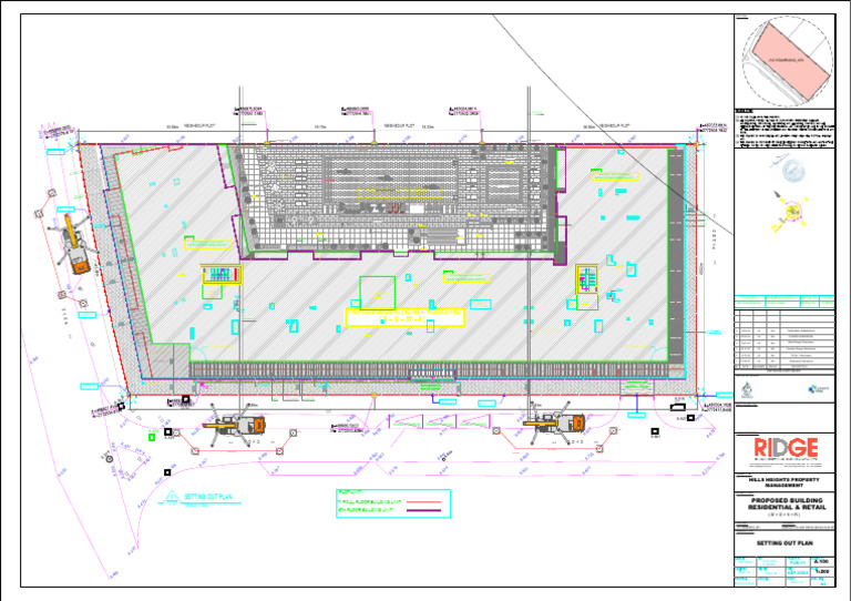 A-100 Setting Out Plan Lane Clousre-. | PDF | Civil Engineering ...