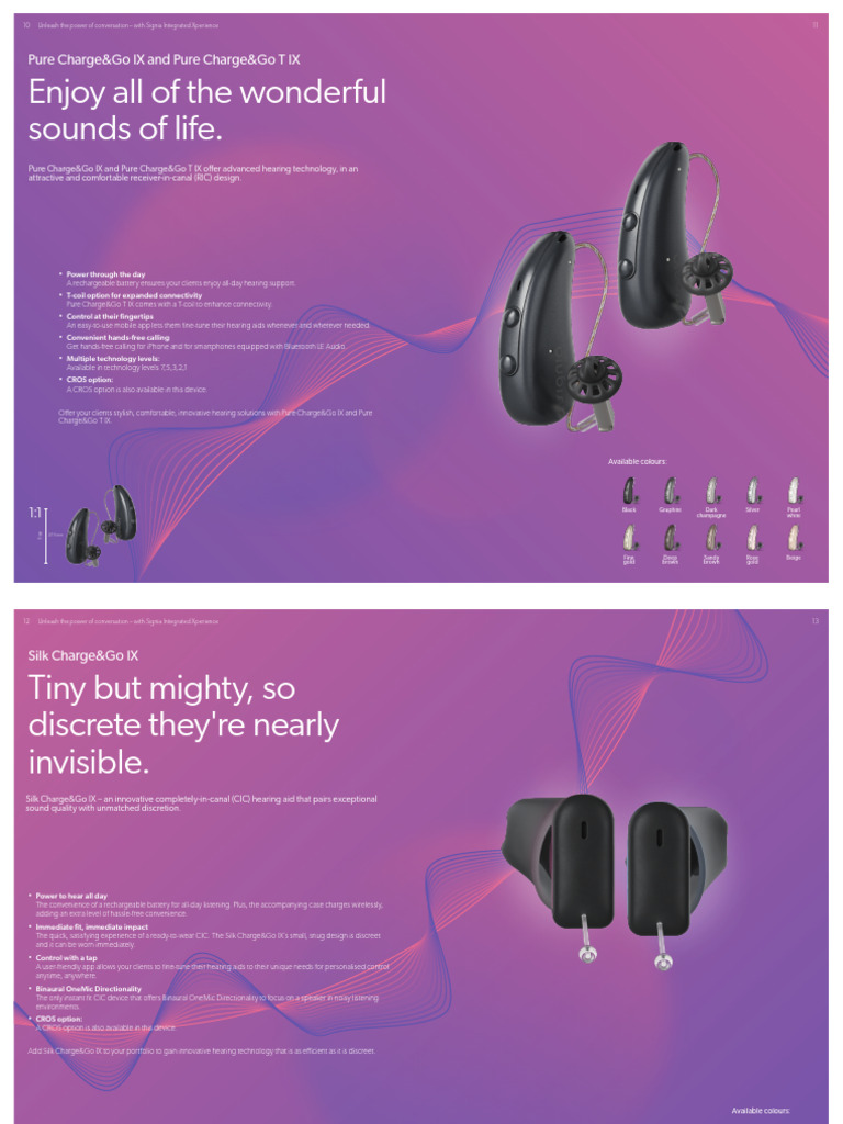 Signia Hearing Aids: Advanced Features & Styles | PDF | Hearing Aid ...