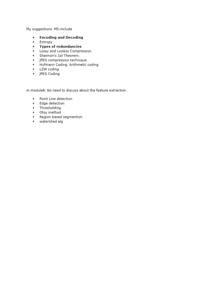 Module5 & Module6 Topics to Cover | PDF