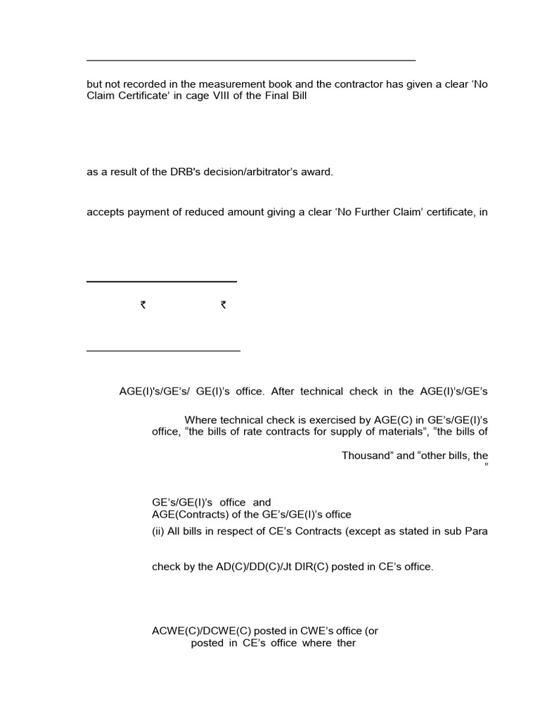 Final Bill Payment Procedures and Checks | PDF | Banks | Arbitral Tribunal