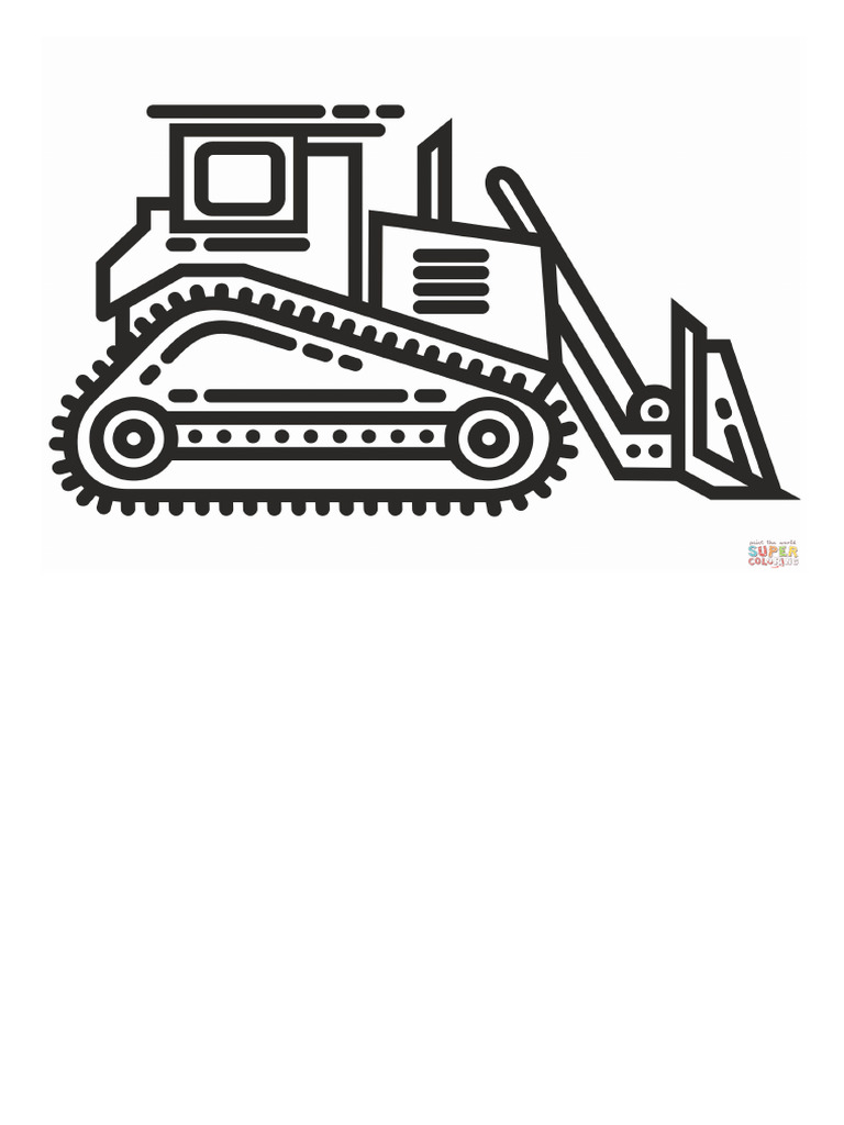 Bulldozer - Super Coloring | PDF