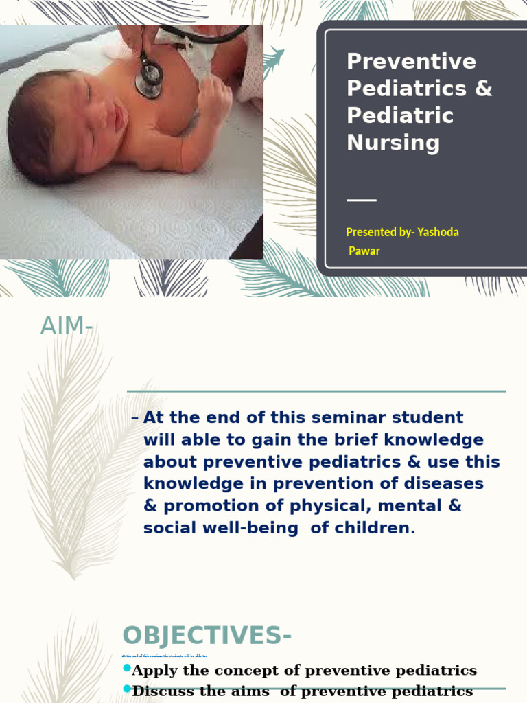 Preventive Pediatrics: Child Health Strategies | PDF | Preventive ...