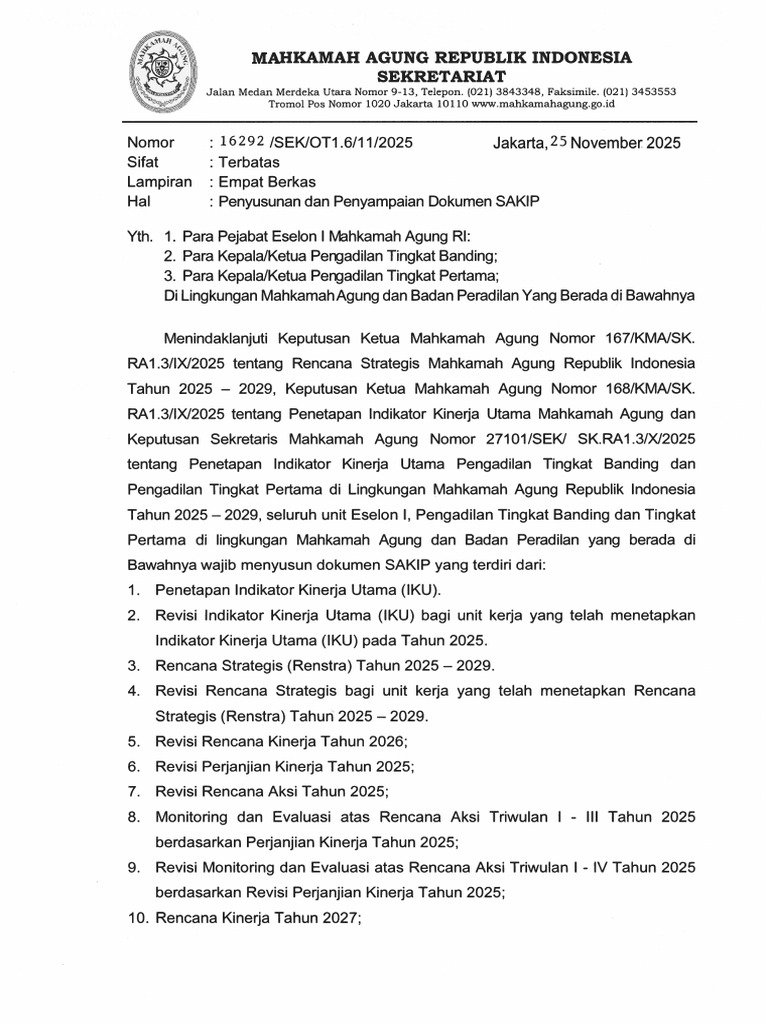 Penyusunan Dan Penyampaian Dokumen SAKIP | PDF
