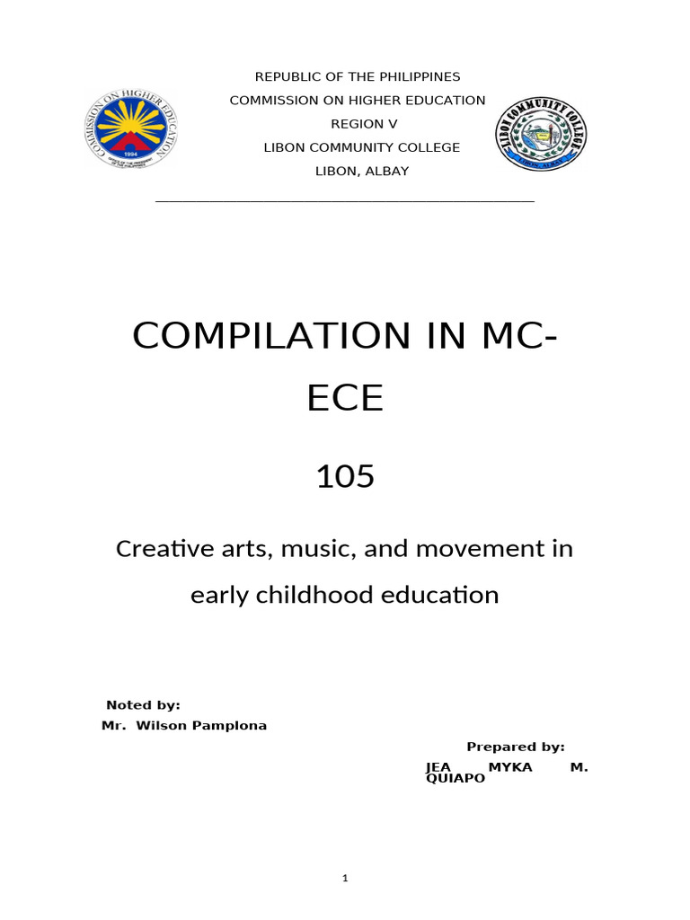 Compilation in MC ECE 105 | PDF | Dances | Rhythm