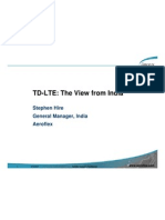 TD-LTE The View From India Stephen Hire Aeroflex 190612