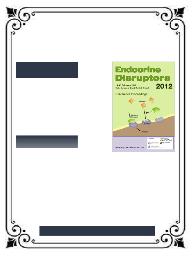 Endocrine Disruptors 2012 1st Edition Ismithers Full Ebook Chapters ...