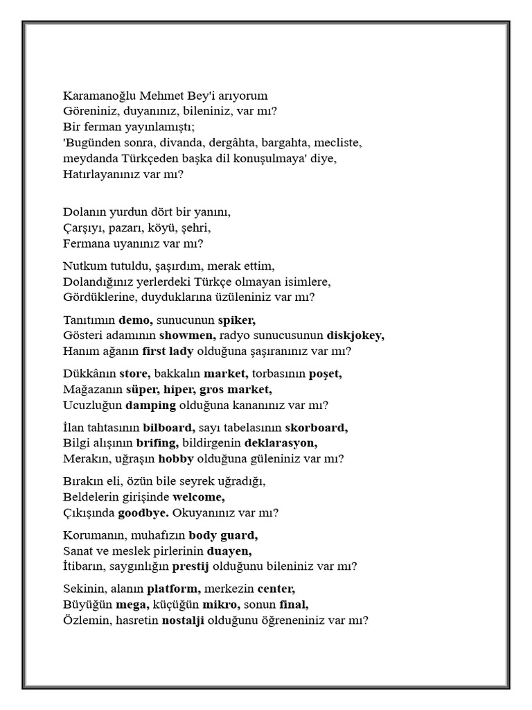 Ariyorum Şi̇i̇ri̇ | PDF