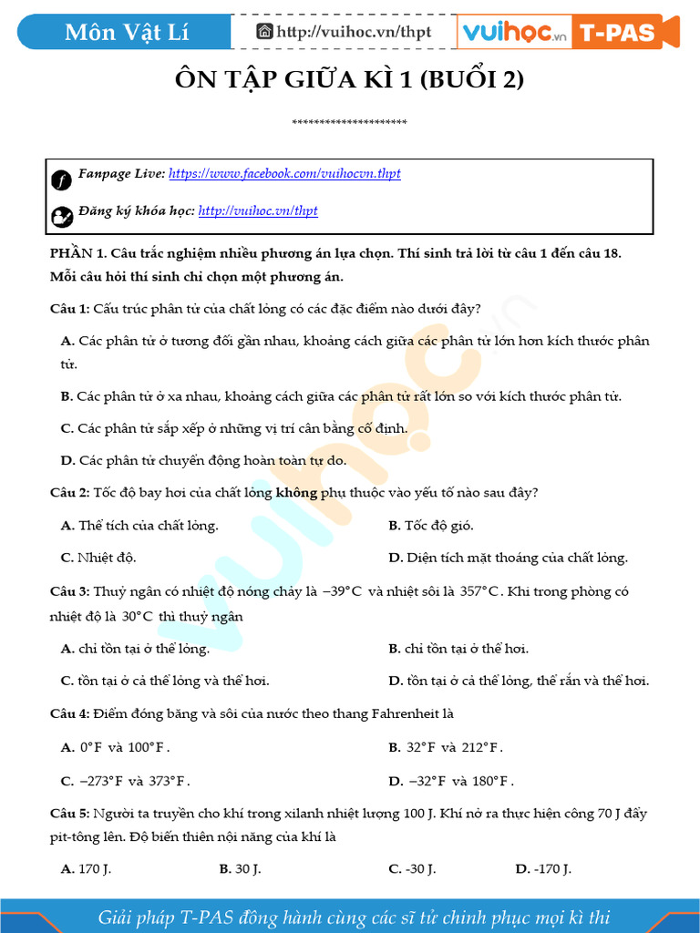 on tap giua ki 1 đề 2 | PDF