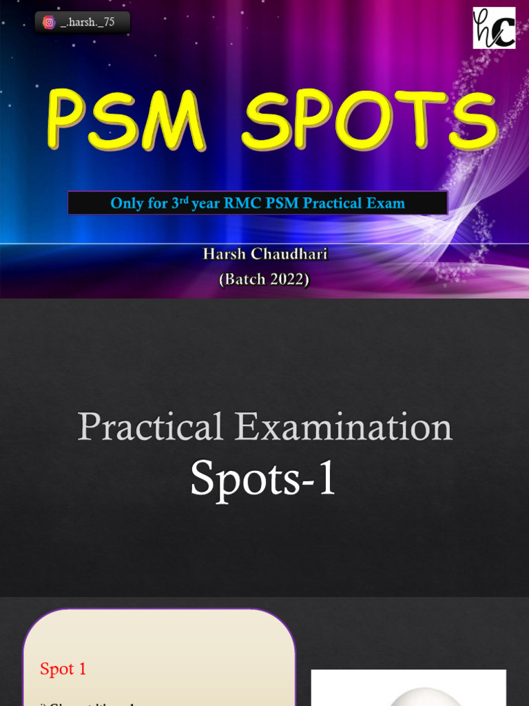 RMC PSM Practical Exam Guide for 3rd Year | PDF | Vaccines | Condom